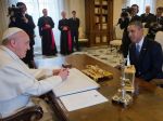 U.S. President Barack Obama meets with Pope Francis, March 27, 2014 at the Vatican.
