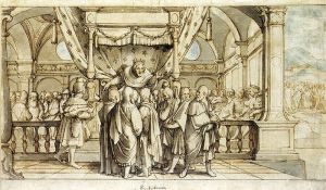 The Arrogance of Rehoboam, circa 1530.  Hans Holbein the Younger. 