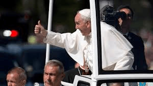 Pope Francis on parade in Washington D.C., 9/23/15.